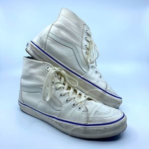 Vans Old Skool White/blue Canvas SK8-Hi High Top size 11 mens